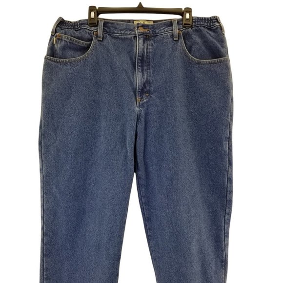 L.L. Bean Flannel Lined Comfort Waist Mens Jeans Size 40 X 29 100% Cotton - Picture 1 of 8